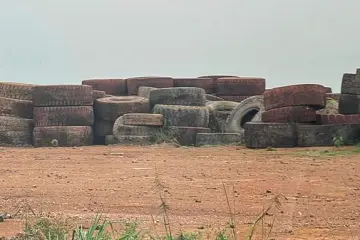 Pneus e materiais destinados ao projeto Pirolise da Altis Energy